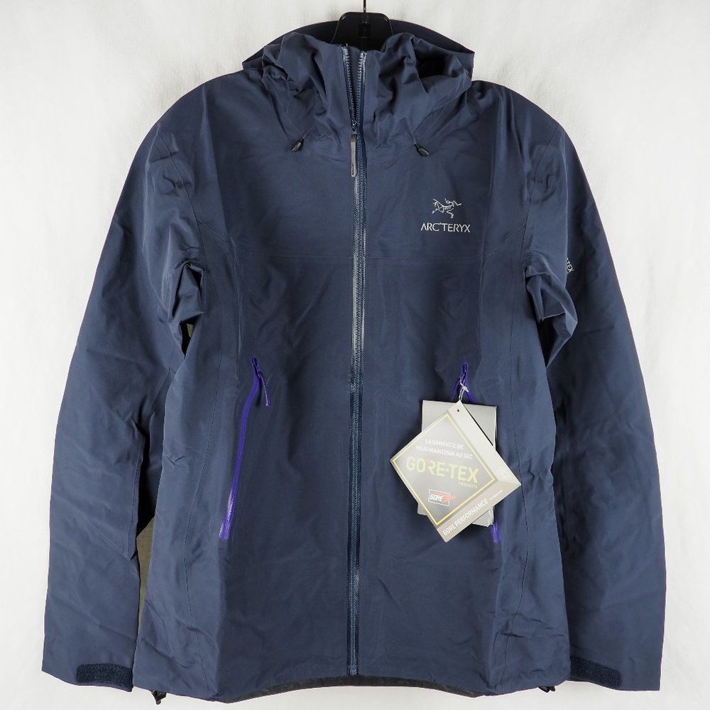 Arc'teryx Women's Beta LT Jacket Hoody Gore-Tex Pro Lightweight Black Sapphire S